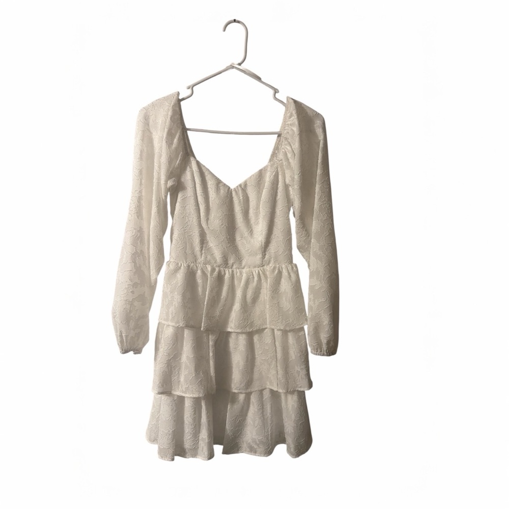 Romantic white lace mini dress 🤍
NWT – brand new with tags